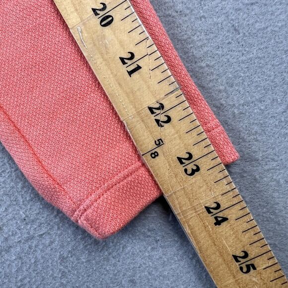 La Ligna Knit Blazer Jacket Women’s Small Orange Button V Neck Collarless - Picture 13 of 16